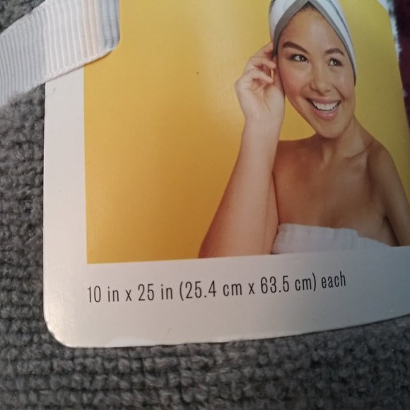 Room Essentials 2pk Bath Hair Wrap - Picture 3 of 10